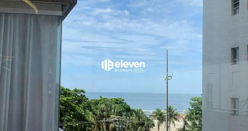 Lindo apartamento 2 dormitórios c/ suite - PORTEIRA FECHADA VISTA MAR - GONZAGA