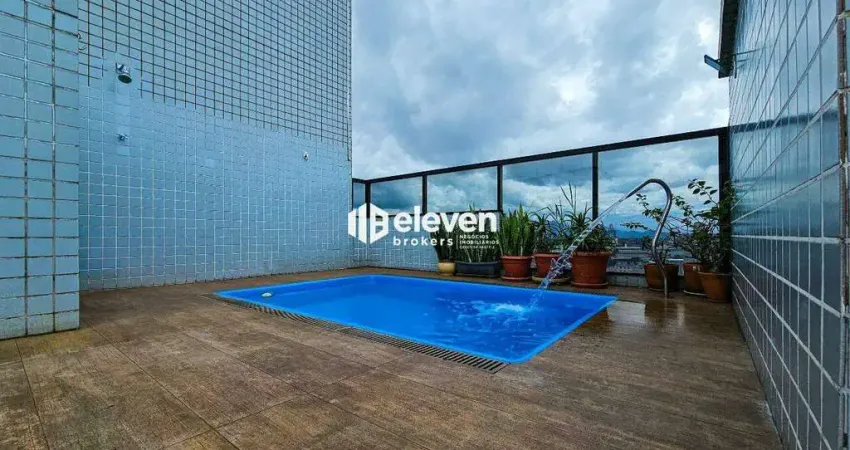 Magnifica cobertura triplex no bairro da Aparecida em Santos