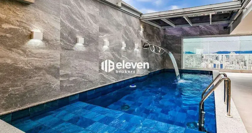 Cobertura Triplex Alto Padrão com Vista Mar – 3 Suítes, Piscina Privativa e 440m² no Embaré