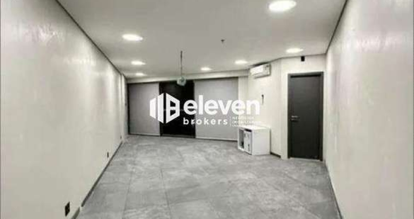 Sala Comercial para Aluguel – 42m² | 1 Vaga | Valongo Brasil – Santos/SP