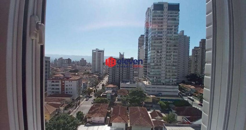 Apartamento 01 Dormitório, Vista Livre, Embaré - Santos-SP