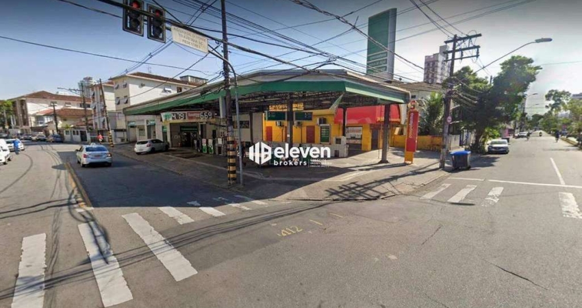 Posto de Gasolina com Estrutura Ativa à Venda | Esquina Estratégica no Embaré – Santos/SP
