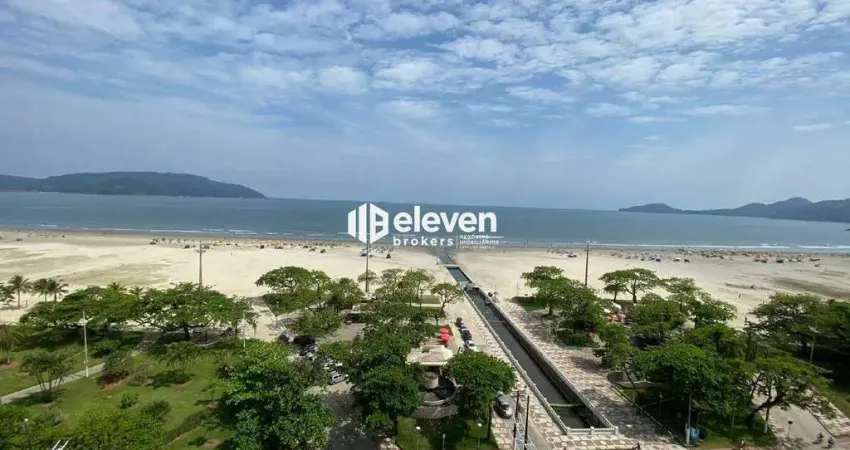 Apartamento mobiliado com vista para o mar no gonzaga – 3 dormitórios, 2 suítes, 144m²