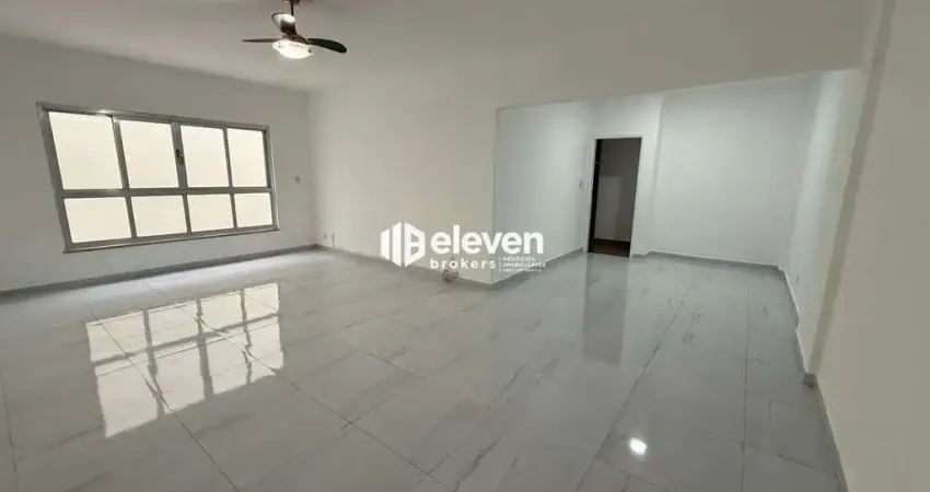 Apartamento para alugar no campo grande, santos – 3 dormitórios + dependência, 184 m², varanda e 1 vaga