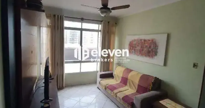 Apartamento à venda no itararé, são vicente – 2 dormitórios, vista para o mar e 1 vaga