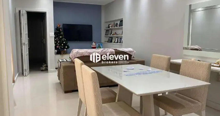 Apartamento na quadra da praia no gonzaga, santos – 173 m², 3 dorms (1 suíte), 1 vaga