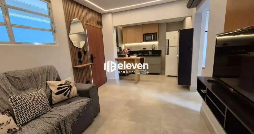 Apartamento à venda porteira fechada com 02 dormitórios, 01 vaga, aparecida - santos/sp