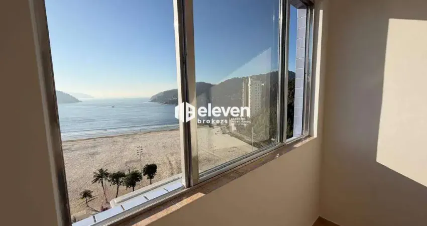 Apartamento vista mar, 02 dormitórios, 01 vaga - gonzaguinha, são vicente
