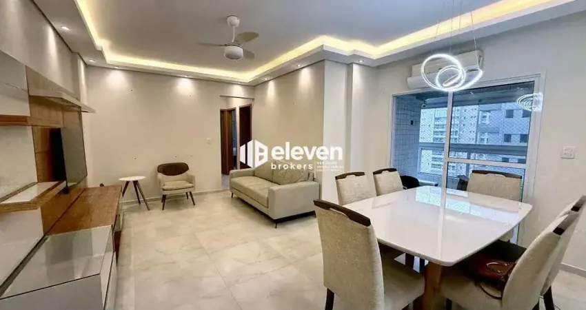 Apartamento 3 quartos sendo 2 suítes na praia grande – canto do forte, 115 m²