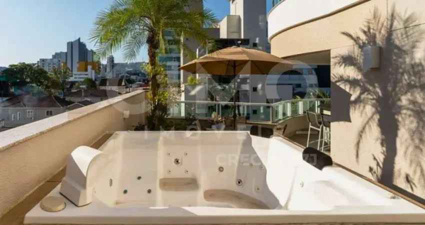 Apartamento mobiliado à venda no jardim blumenau com 3 suítes e terraço