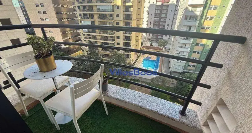 Apartamento com 1 dormitório para alugar, 52 m² por R$ 3.560,52/mês - Jardim Aquarius - São José dos Campos/SP