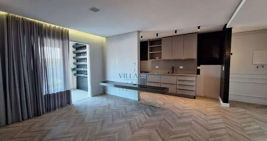 Apartamento com 1 dormitório para alugar, 77 m² por r$ 5.622,00/mês - vila ema - são josé dos campos/sp