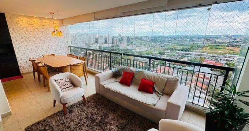 Amplo apartamento com sacada gourmet e condomínio clube completo!!