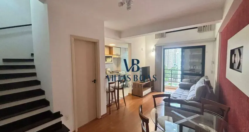 Apartamento com 1 dormitório para alugar, 56 m² - Jardim Aquarius - São José dos Campos/SP