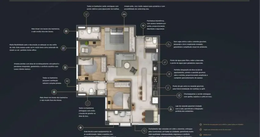 Apartamento com 3 dormitórios à venda, 83 m² por R$ 1.229.693,36 - Royal Park - São José dos Campos/SP