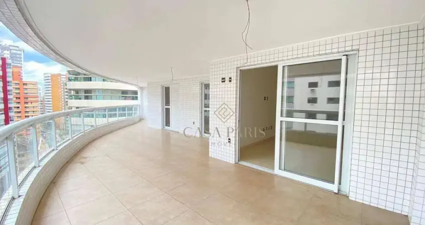 Apartamento vista mar com 3 dormitórios à venda, 162 m² por r$ 1.550.000 - canto do forte - praia grande/sp