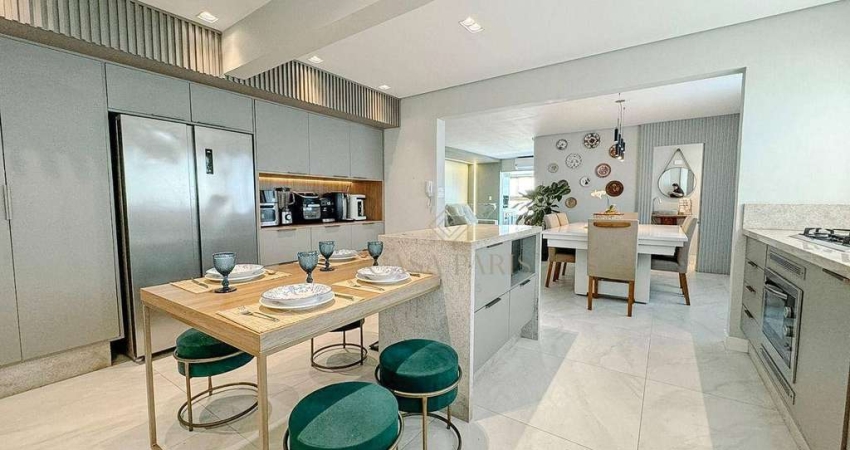 Cobertura com 3 dormitórios à venda, 218 m² por R$ 1.300.000,00 - Tupi - Praia Grande/SP