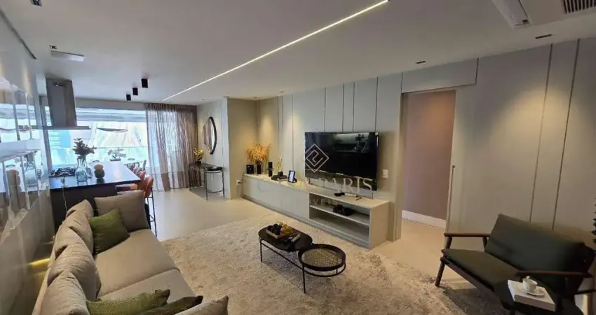 Apartamento com 3 dormitórios à venda, 133 m² por r$ 1.726.446,75 - canto do forte - praia grande/sp