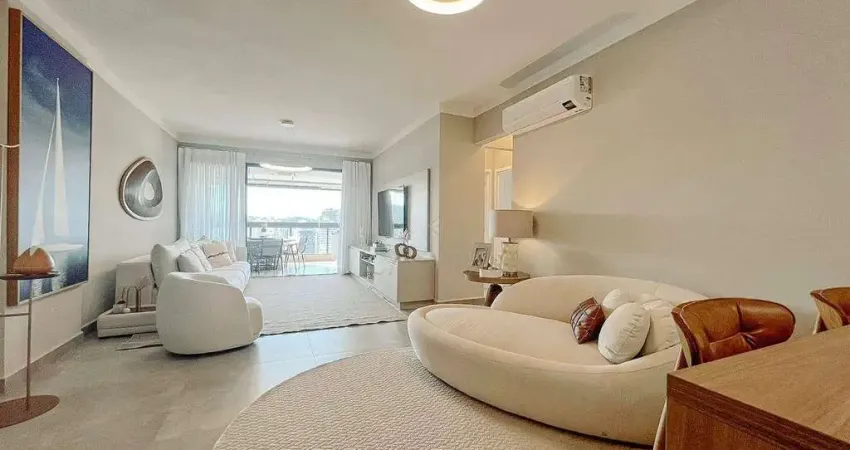 Apartamento mobiliado com 3 suítes à venda, 143 m² por r$ 2.150.000 - canto do forte - praia grande/sp