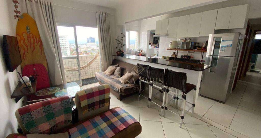Apartamento com 2 dormitórios à venda, 62 m² por R$ 440.000,00 - Vila Guilhermina - Praia Grande/SP