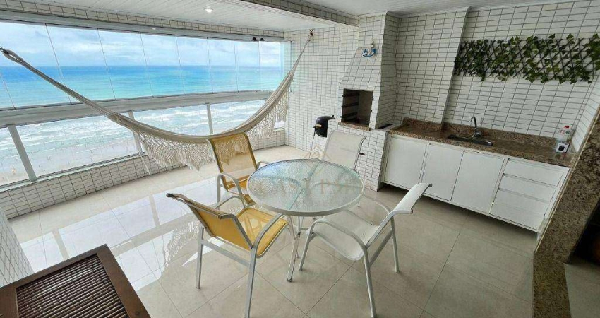 Apartamento com 4 quartos e vista mar à venda em Praia Grande, aceita financiamento bancário!