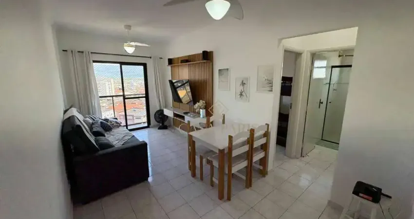 Apartamento mobiliado com 1 dormitório à venda, 45 m² por r$ 290.000 - tupi - praia grande/sp