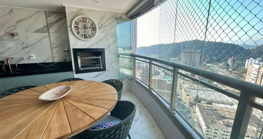 Apartamento semi-mobiliado com 3 suítes à venda no Canto do Forte em Praia Grande!