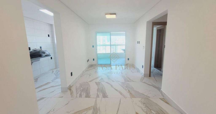 Apartamento novo com vista do mar e 2 quartos à venda em Praia Grande!