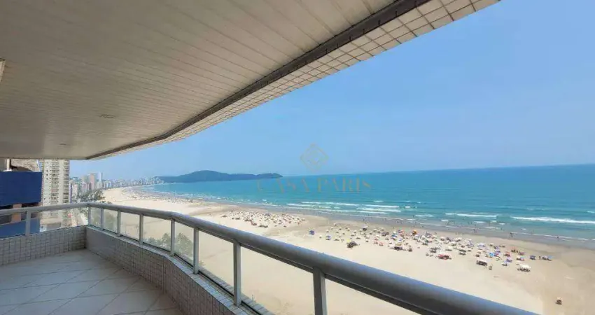 Apartamento amplo e com vista do mar à venda com 3 quartos em Praia Grande!