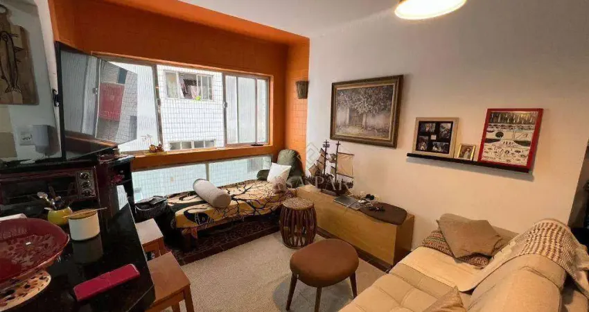 Apartamento com 1 dormitório à venda, 47 m² por r$ 235.000,00 - jardim real - praia grande/sp