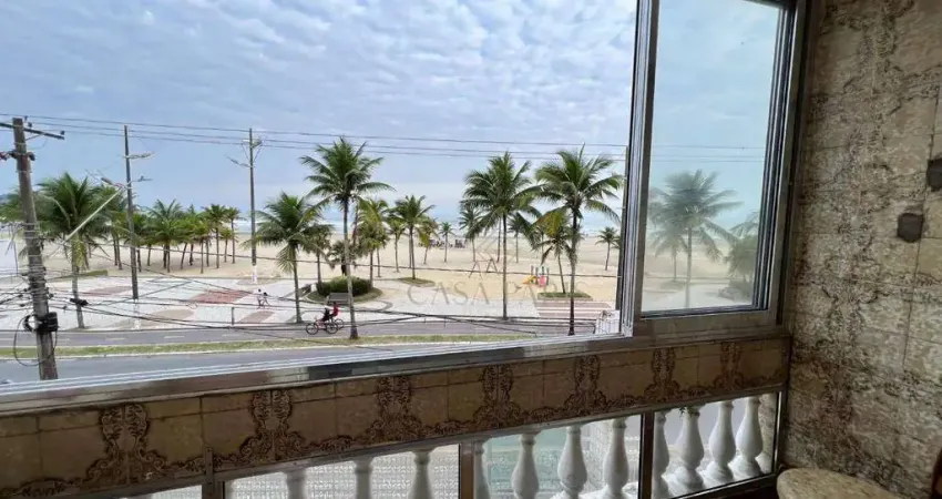 Apartamento vista mar com 2 quartos à venda, 64 m² por r$ 265.000 - vila guilhermina - praia grande/sp