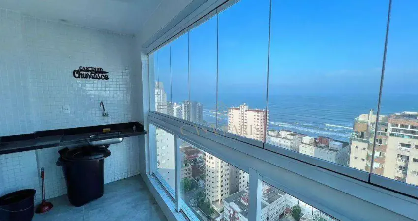 Apartamento com 3 dormitórios à venda, 102 m² por R$ 860.000,00 - Caiçara - Praia Grande/SP