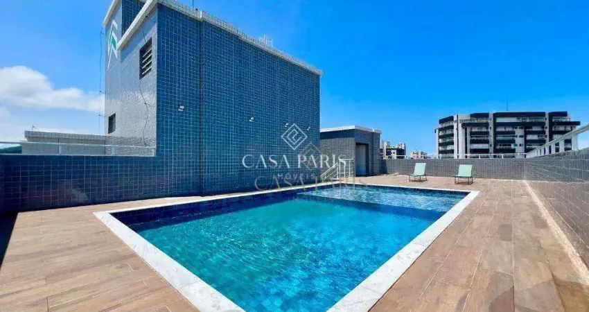 Apartamento com 1 quarto à venda, 55 m² por R$ 360.000 - Vila Guilhermina - Praia Grande/SP