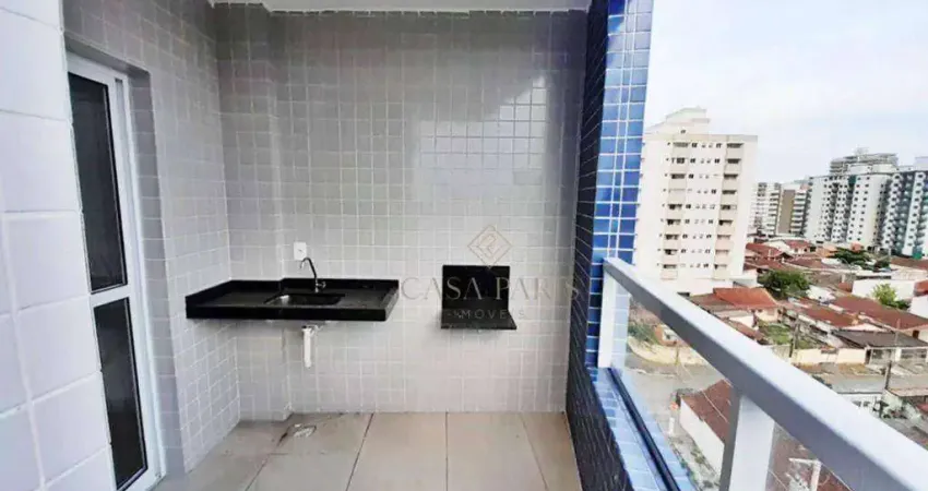 Apartamento com 2 dormitórios à venda, 60 m² por R$ 410.000,00 - Vila Guilhermina - Praia Grande/SP