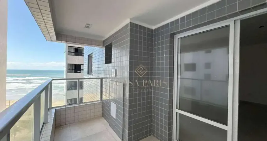 Apartamento vista mar com 1 dormitório à venda, 50 m² por r$ 379.000 - caiçara - praia grande/sp