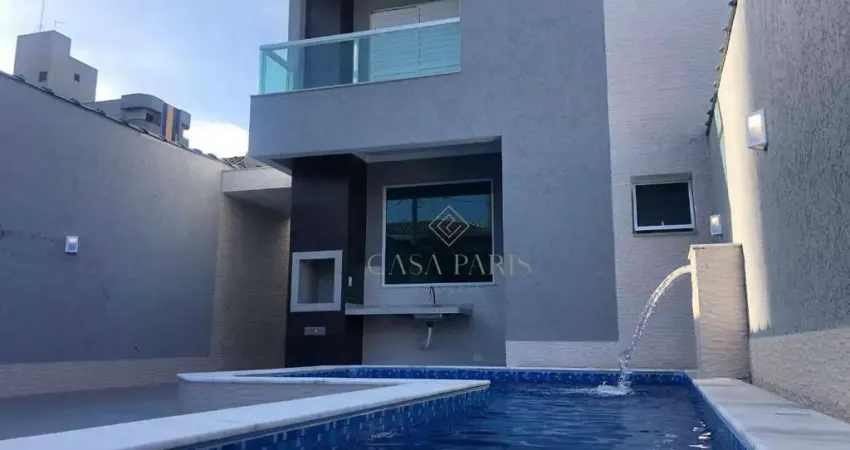 Sobrado com 3 dormitórios à venda, 135 m² por r$ 1.100.000,00 - tupi - praia grande/sp