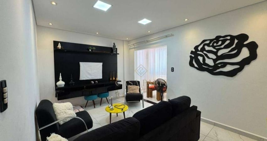 Apartamento com 2 dormitórios à venda, 65 m² por R$ 340.000,00 - Caiçara - Praia Grande/SP