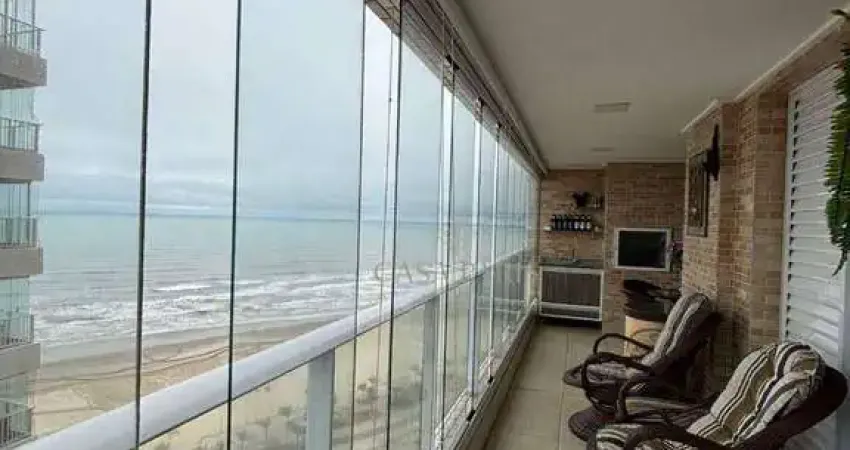 Apartamento mobiliado e vista mar com 3 dormitórios à venda, 92 m² por r$ 950.000 - mirim - praia grande/sp