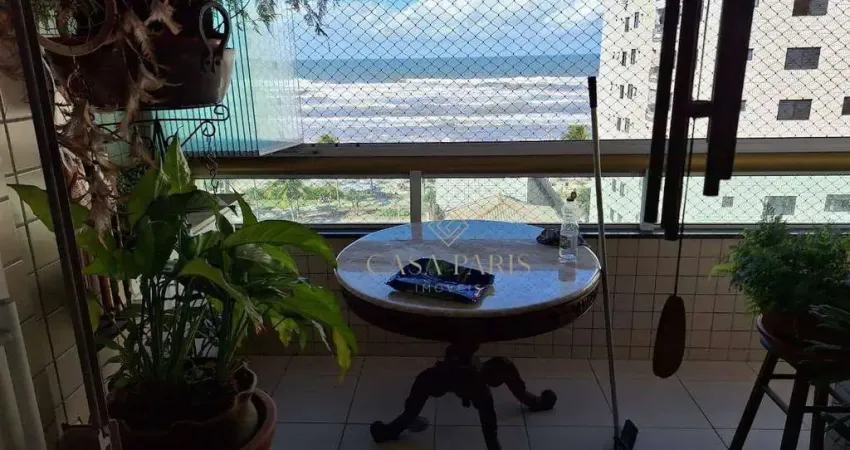 Apartamento vista mar com 3 suítes à venda, 140 m² por r$ 700.000 - caiçara - praia grande/sp
