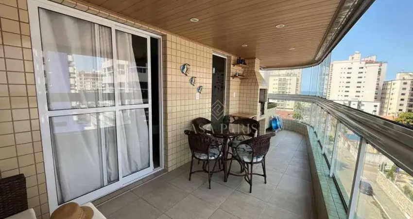 Apartamento com 3 dormitórios à venda, 120 m² por r$ 795.000,00 - aviação - praia grande/sp
