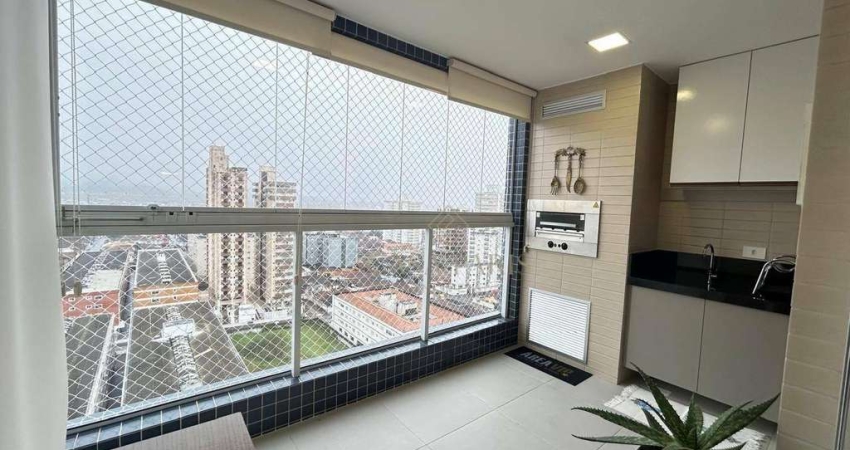 Apartamento com 1 dormitório à venda, 55 m² por R$ 488.000,00 - Aviação - Praia Grande/SP
