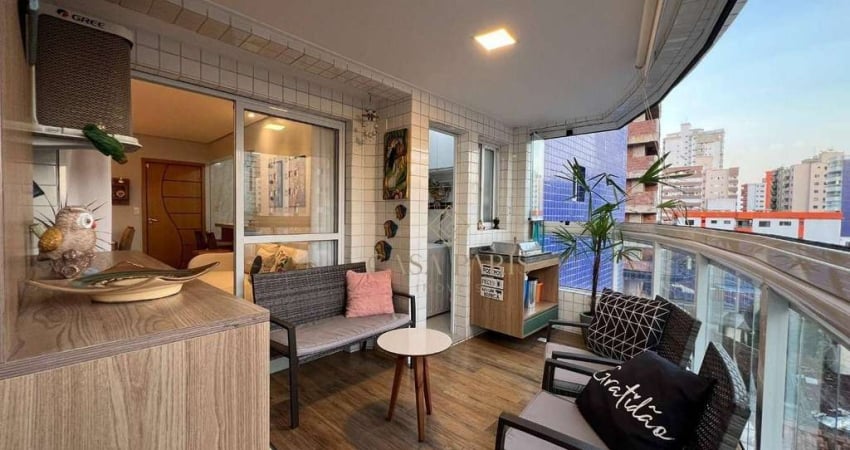 Apartamento com 2 dormitórios à venda, 63 m² por R$ 470.000,00 - Aviação - Praia Grande/SP