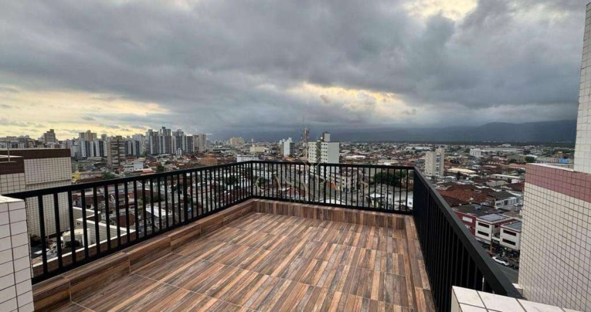 Cobertura com 2 dormitórios à venda, 125 m² por R$ 580.000,00 - Tupi - Praia Grande/SP