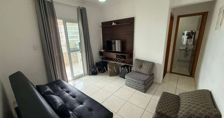 Apartamento com 1 dormitório à venda, 55 m² por R$ 350.000,00 - Aviação - Praia Grande/SP
