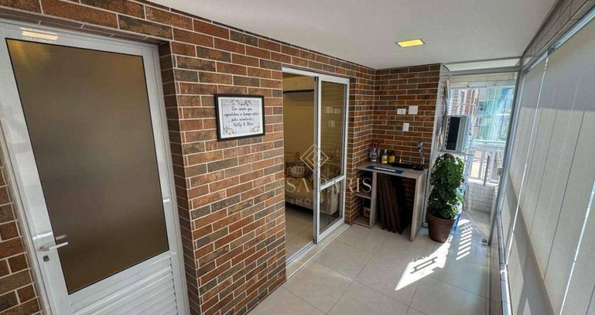 Apartamento com 2 dormitórios à venda, 64 m² por R$ 515.000,00 - Canto do Forte - Praia Grande/SP