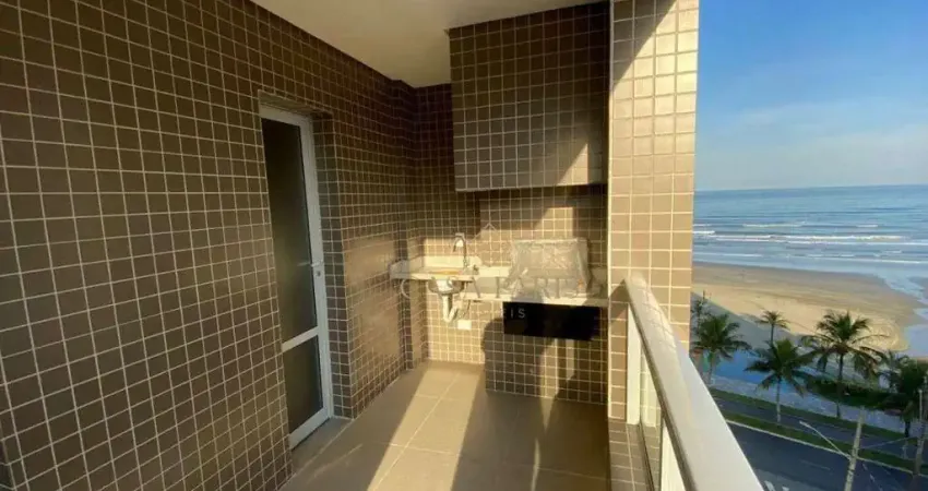 Apartamento vista mar com 2 dormitórios à venda, 66 m² por r$ 580.000 - jardim real - praia grande/sp