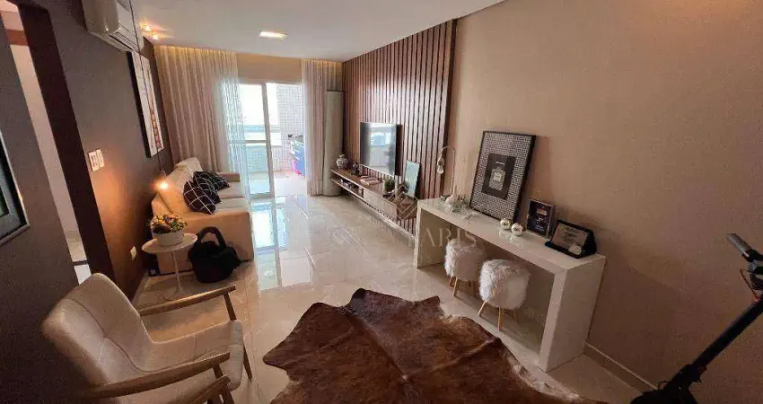 Apartamento com 3 quartos à venda, 130 m² por R$ 1.600.000 - Canto do Forte - Praia Grande/SP