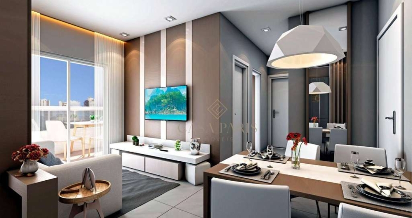 Apartamento com 2 dormitórios à venda, 60 m² por R$ 413.800 - Canto do Forte - Praia Grande/SP