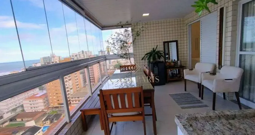 Apartamento com 3 dormitórios à venda, 145 m² por r$ 1.620.000,00 - vila guilhermina - praia grande/sp