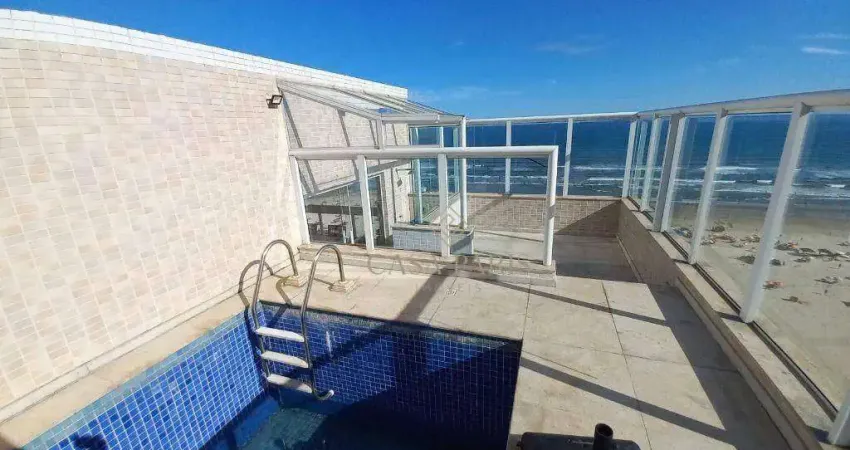 Cobertura FRENTE MAR com 3 suítes à venda, 192 m² por R$ 2.750.000 - Aviação - Praia Grande/SP